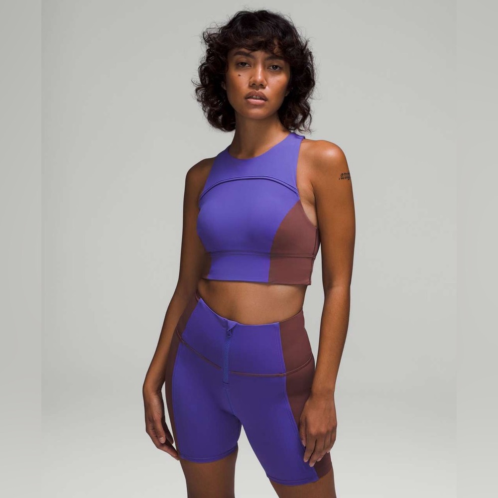 Lululemon Hike to Swim Charged Indigo Purple / Dark Oxide 6” Inseam Shorts Sz 6